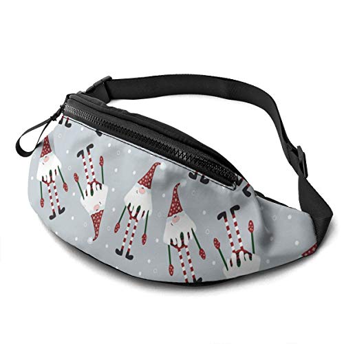 Gurttasche Niedliche Weihnachtszwerge Hüfttaschen Stylisch,Verstellbarer Sport Gürteltasche Für Wandern Reisen Herren 14X35cm von 550