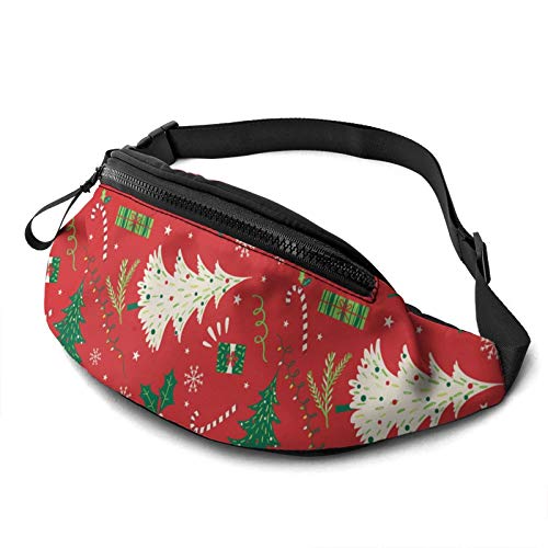 Gurttasche Weihnachtsbaum Waist Fanny Pack Große Kapazität,Multifunktionale Hüfttasche Für Wandern Laufen Herren 14X35cm von 550