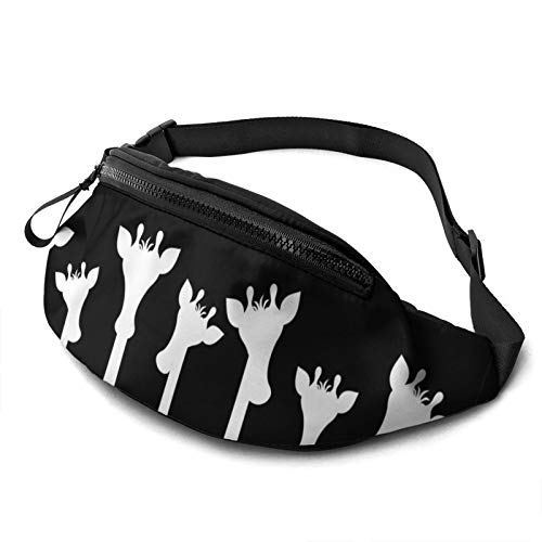 Handytasche Tasche Niedliche Giraffen Gucken Hüfttasche Atmungsaktiv,Verstellbarer Sport Gürteltasche Für Damen Laufen Spazieren 14X35cm von 550