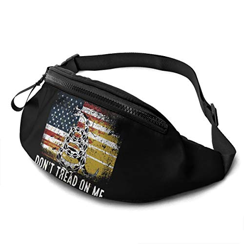 Hüfttasche Schlangen-Amerikanische Flagge Handytasche Tasche Stylisch,Mit Reißverschluss Damen Bauchtasche Für Damen Fitness Wandern 14X35cm von 550