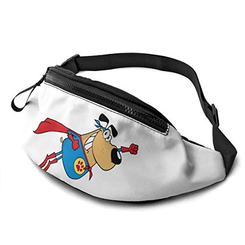 Hüfttaschen Super Hund Gürteltasche Stylisch,Verstellbarer Sport Hüfttasche Für Aktivitäten Laufen Herren 14X35cm von 550