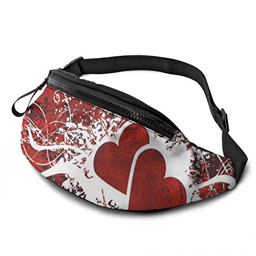 Lauftasche Tag Der Liebe Waist Fanny Pack Multifunktionale,Stylisch Hüfttaschen Für Spazieren Herren Outdoor 14X35cm von 550