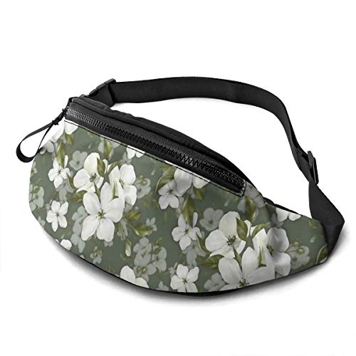 Lauftasche Weiße Apfelblumen Brusttasche Große Kapazität,Multifunktionale Sporttasche Für Herren Reisen Fitness 14X35cm von 550