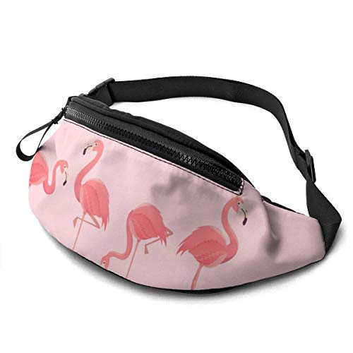 Umhängetaschen Rosa Flamingos Brusttasche Verstellbarer,Mode Schultertaschen Für Wandern Damen Aktivitäten 14X35cm von 550