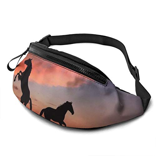 Umhängetaschen Tierisches Pferd Handytasche Tasche Verstellbarer,Mode Gurttasche Für Camping Sport Herren 14X35cm von 550