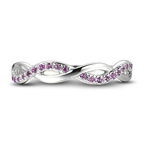 55Carat Natural-Amethyst Criss Cross Prong-Einstellung Ring 925-Sterling-Silber Handgemachte Modeschmuck für Frauen und Mädchen Geschenk-Größe: R von 55Carat