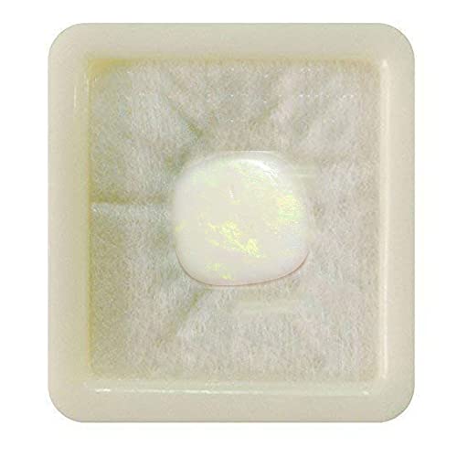 55Carat Original zertifizierter Feueropal 5 Karat Kissen Astrologie Rashi Ratan Edelstein Oktober Geburtsstein Chakra Heilstein Schmuck Waage Sternzeichen von 55Carat