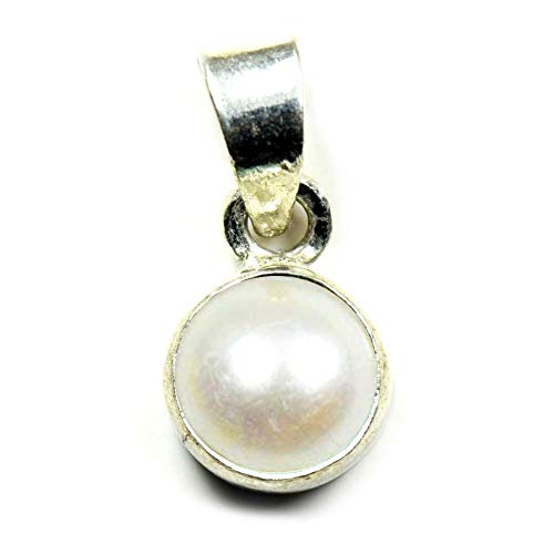 55Carat Wählen Sie Ihre Farbe: Natürliche Edelsteine in runder Form von 2 bis 10 Karat, einfacher Sterlingsilber-Anhänger, handgefertigt, 10 Carat, Edelstein, Perle von 55Carat