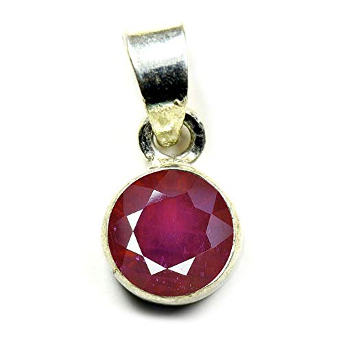 55Carat Wählen Sie Ihre Farbe: Natürliche Edelsteine in runder Form von 2 bis 10 Karat, einfacher Sterlingsilber-Anhänger, handgefertigt, 4 Carat, Edelstein, Malachit Tigerauge Citrin Onyx Topas von 55Carat