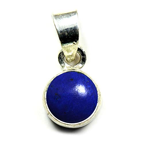 55Carat Wählen Sie Ihre Farbe: Natürliche Edelsteine in runder Form von 2 bis 10 Karat, einfacher Sterlingsilber-Anhänger, handgefertigt, 7 Carat, Edelstein, Malachit Tigerauge Citrin Onyx Topas von 55Carat