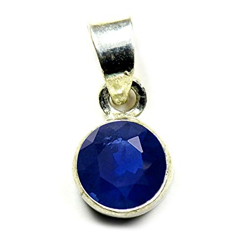 55Carat Wählen Sie Ihre Farbe: Natürliche Edelsteine in runder Form von 2 bis 10 Karat, einfacher Sterlingsilber-Anhänger, handgefertigt, 8 Carat, Edelstein, Malachit Tigerauge Citrin Onyx Topas von 55Carat