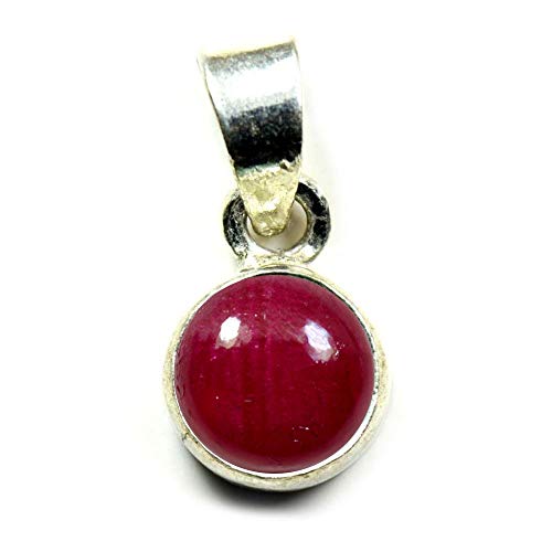 55Carat Wählen Sie Ihre Farbe: Natürliche Edelsteine in runder Form von 2 bis 10 Karat, einfacher Sterlingsilber-Anhänger, handgefertigt, 8 Carat, Edelstein, Malachit Tigerauge Citrin Onyx Topas von 55Carat