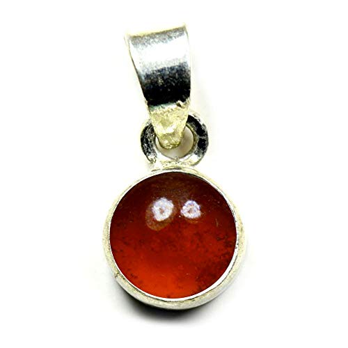 55Carat Wählen Sie Ihre Farbe: Natürliche Edelsteine in runder Form von 2 bis 10 Karat, einfacher Sterlingsilber-Anhänger, handgefertigt, 8 Carat, Edelstein, Malachit Tigerauge Citrin Onyx Topas von 55Carat