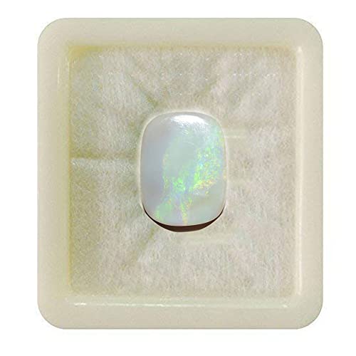 55Carat natürlicher zertifizierter Feueropal, loser Edelstein, 7 Karat, rechteckiges Kissen, Rashi Ratan, Oktober-Geburtsstein, Chakra-Heilstein, Schmuck, Waage, Sternzeichen von 55Carat