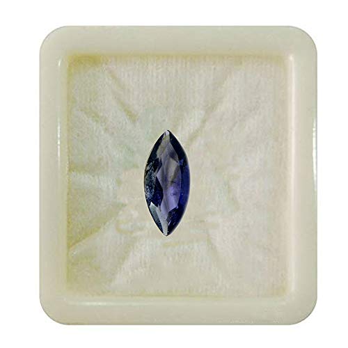 55 Carat natürlicher Iolith, loser Edelstein, Marquise-Form, facettiert, Chakra-Heilung, Geburtsstein Dezember, Waage, Sternzeichen Schmuckherstellung, Kunst- und Bastelbedarf, 8 Karat von 55Carat