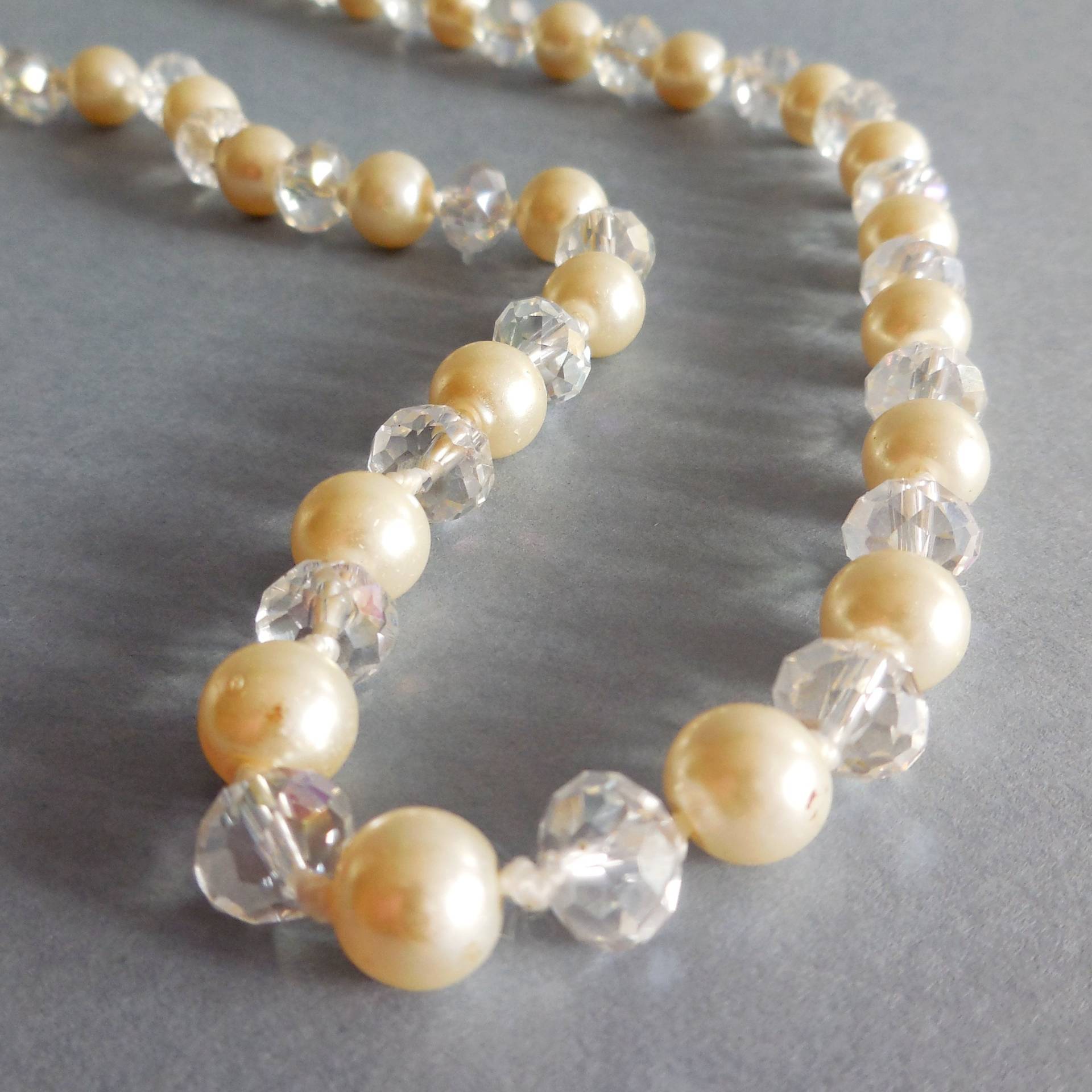 Vintage Perlencollier in Verre - Collier Sautoir Années 80 von 56bis