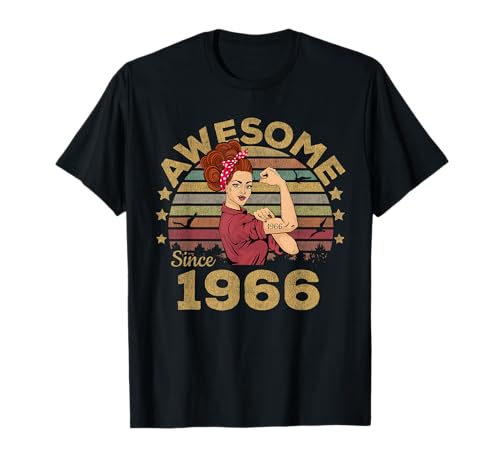 Vintage Born In 1966 Limited Edition Birthday Woman and Girl T-Shirt Vintage Born In 1966 Limited Edition Birthday Woman and Girl T-Shirt von 57 Years Of Being Awesome 57th Birthday Gifts
