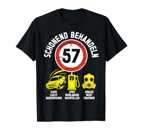 57 Geburtstag Mann Geschenk Männer 57 Jahre Spruch Lustiges T-Shirt 57 Geburtstag Mann Geschenk Männer 57 Jahre Spruch Lustiges T-Shirt von 57. Geburtstag Geschenk Spruch Oldtimer 57 Jahre