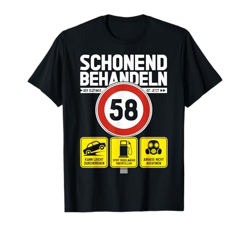 58 Geburtstag Mann Geschenk Männer 58 Jahre Spruch Lustiges T-Shirt 58 Geburtstag Mann Geschenk Männer 58 Jahre Spruch Lustiges T-Shirt von 58. Geburtstag Geschenk Spruch Oldtimer 58 Jahre