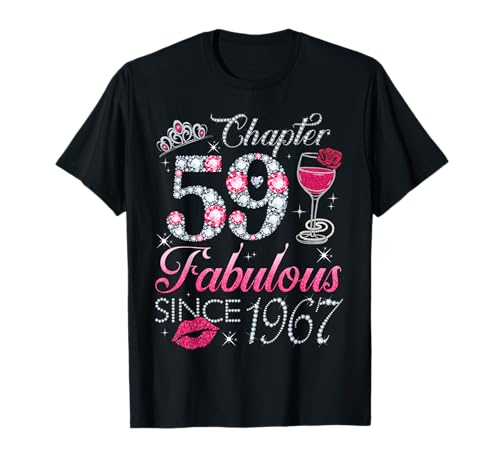 Chapter 59 Fabulous Since 1967 59. Geburtstagsgeschenk für Frauen T-Shirt von 59th Birthday Funny Gift For Women Ladies