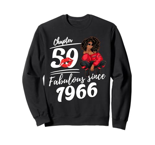 Kapitel 59 Fabelhaft seit 1966 Königin für Frauen zum 59. Geburtstag Sweatshirt von 59th Birthday Shirts For Women Fabulous