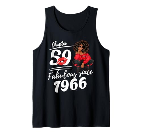 Kapitel 59 Fabelhaft seit 1966 Königin für Frauen zum 59. Geburtstag Tank Top von 59th Birthday Shirts For Women Fabulous