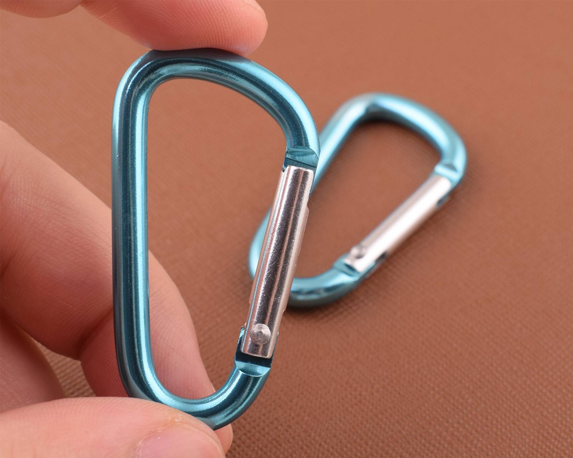 Blaue Schlüsselanhänger Carabiner Aluminium Karabiner Haken Verschlüsse, Camp Snap Für von 5AHachiHouses
