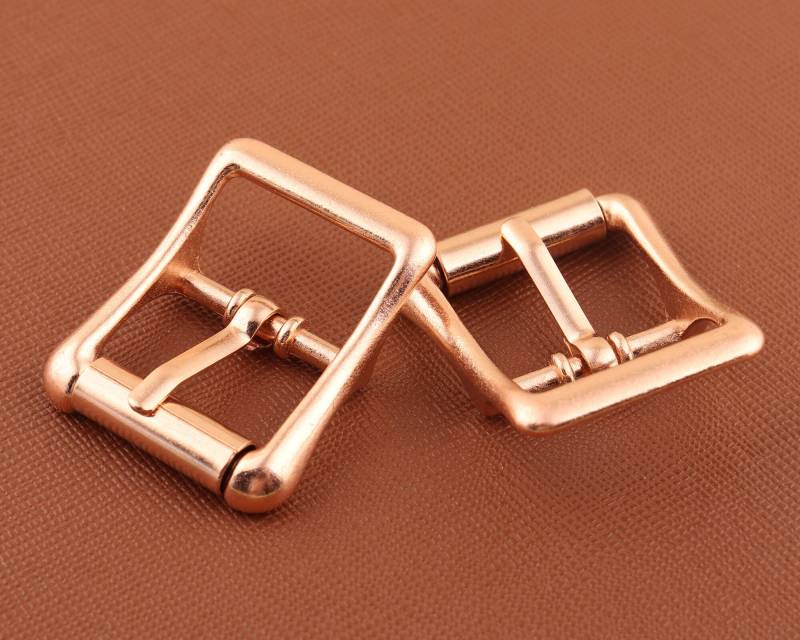 Leichte Rose Gold Metall Schnallen Verstellbare Speziell Gürtelschnallen Square Center Bar Pin Schnalle von 5AHachiHouses
