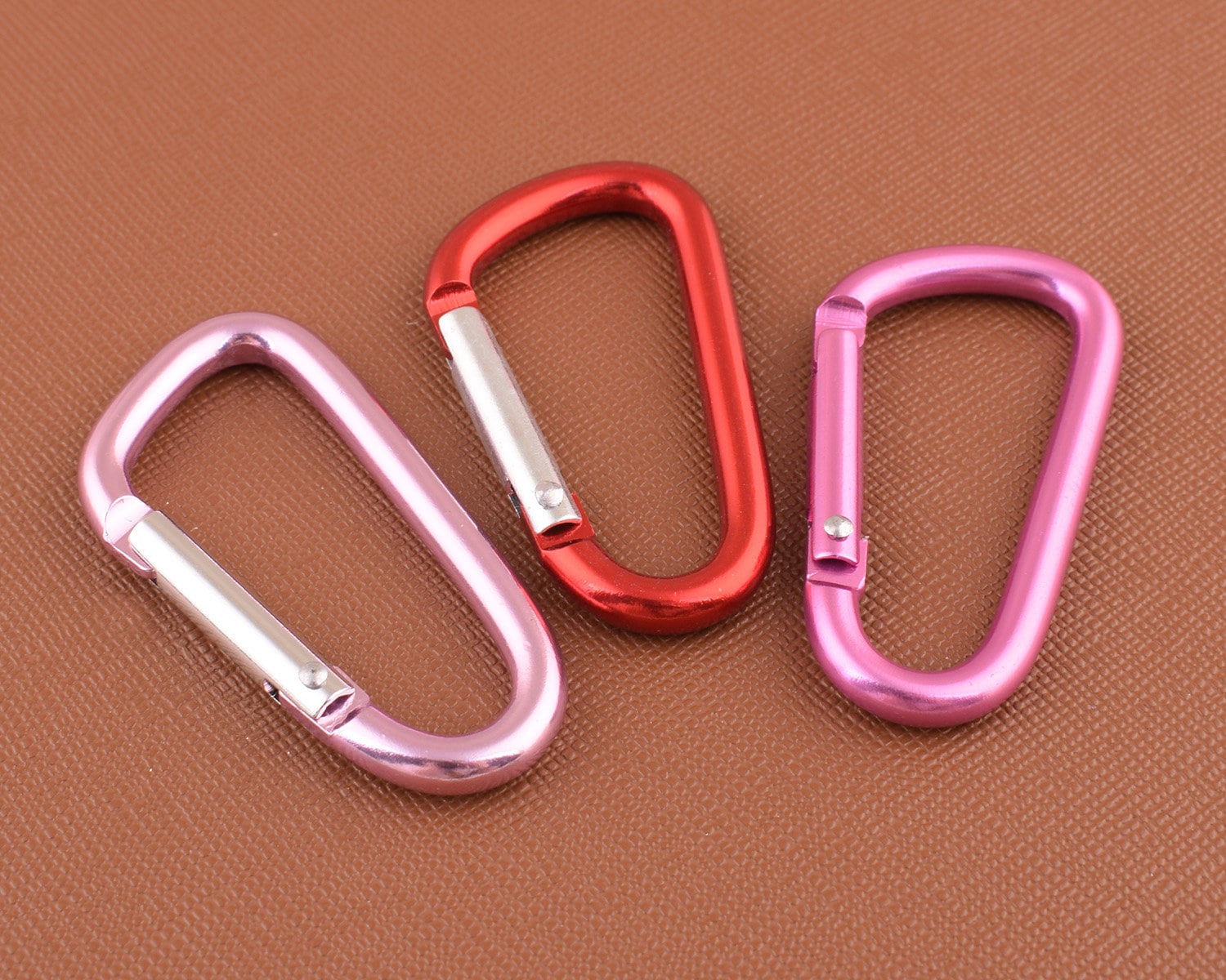 Rose Rot/Rosa/Rot Schlüsselanhänger Aluminium Karabiner Sondergeschenk Haken Tasche Connector von 5AHachiHouses