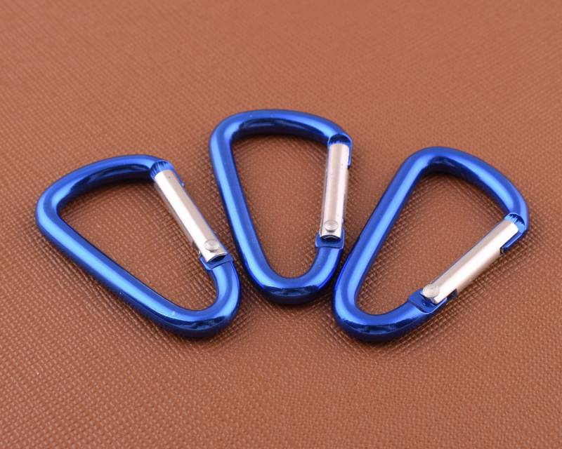 Schlüsselanhänger Aluminium Karabiner Haken Verschlüsse, Dunkelblau Camp Snap Clip Clips von 5AHachiHouses