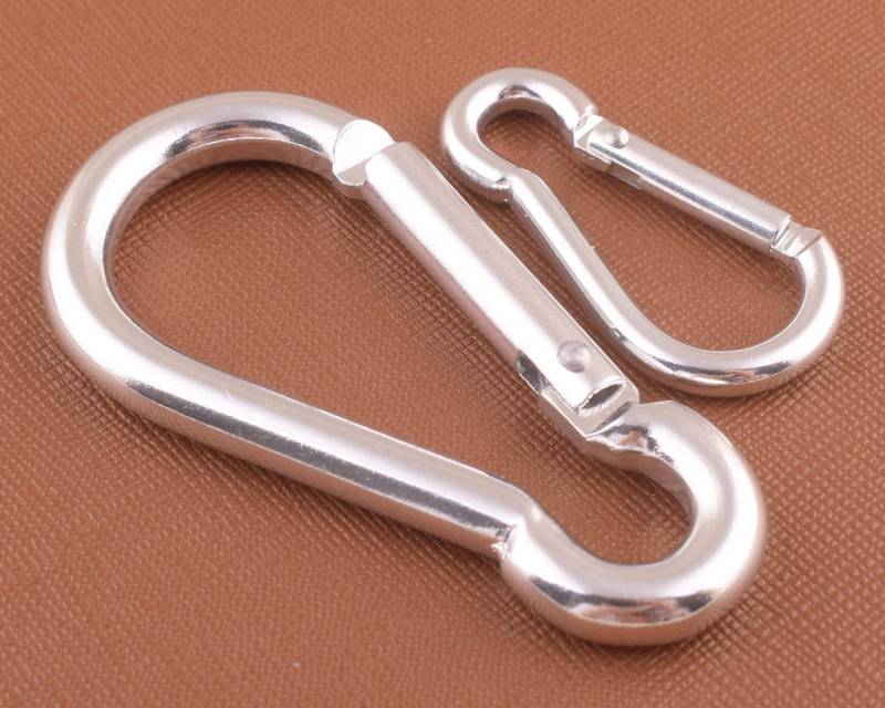 Silber Karabiner Aluminium Schlüsselanhänger Clip Für Besonderes Geschenk von 5AHachiHouses