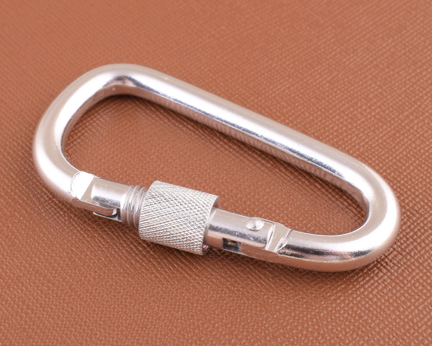 Silber Schlüsselanhänger Metall Karabiner Aluminium Karabiner, Camp Snap Haken Clips Besonderes Geschenk von 5AHachiHouses