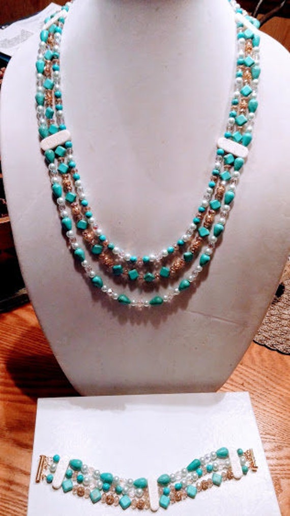 Drei-strang-Kette Und Armband Set von 5FreeWolves