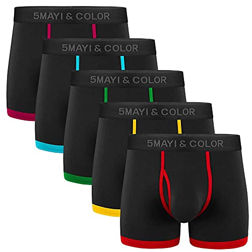 5Mayi Boxershorts Herren Baumwolle Herren Retroshorts Männer Unterhosen Boxer Unterwäsche Packs L von 5Mayi