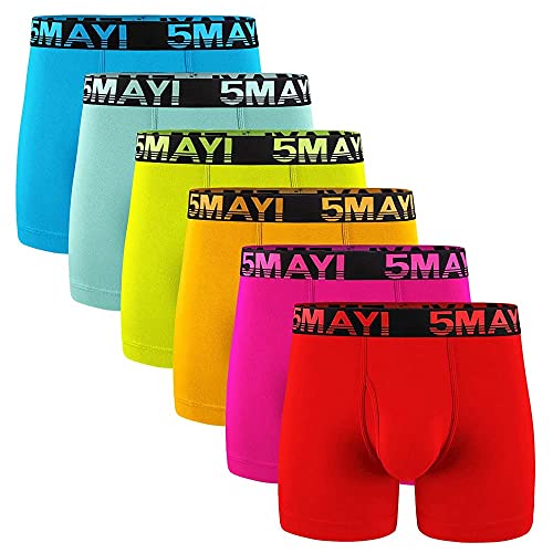 5Mayi Boxershorts Herren Baumwolle Herren Retroshorts Männer Unterhosen Boxer Unterwäsche Packs XL von 5Mayi