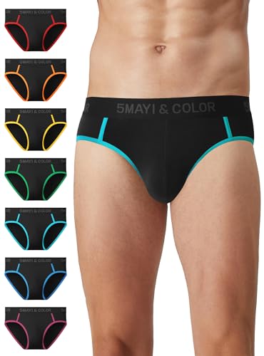 5Mayi Herren Unterhosen Männer Slip Micro Viskose Unterwäsche Herren-Slips Multipack Sport Slips Größe M von 5Mayi