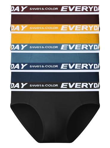 5Mayi Unterhosen Männer Herren Slip 5er-Pack Herren Unterhosen Slip Herren Unterwäsche Microfaser XL von 5Mayi