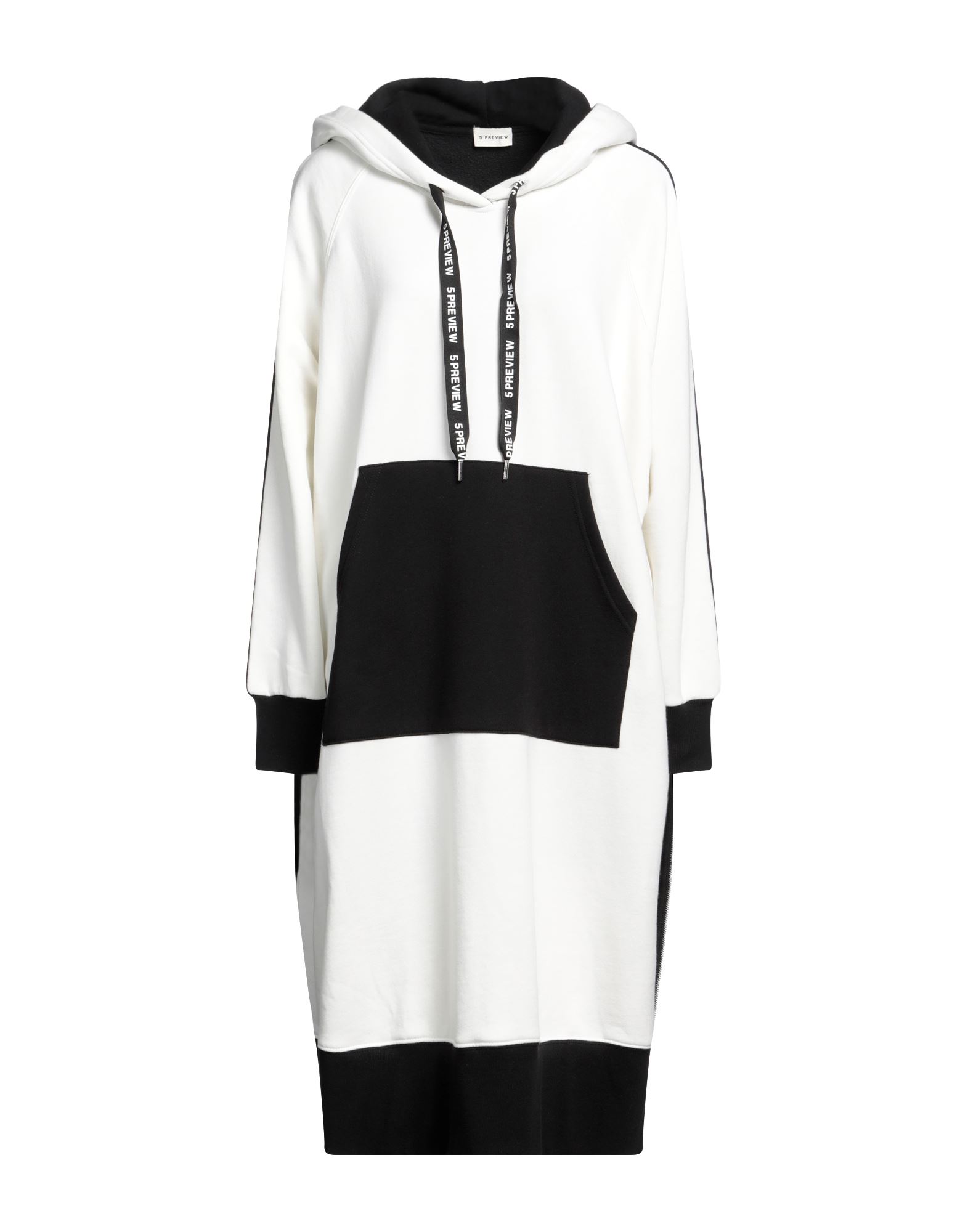 5PREVIEW Midi-kleid Damen Off white von 5PREVIEW