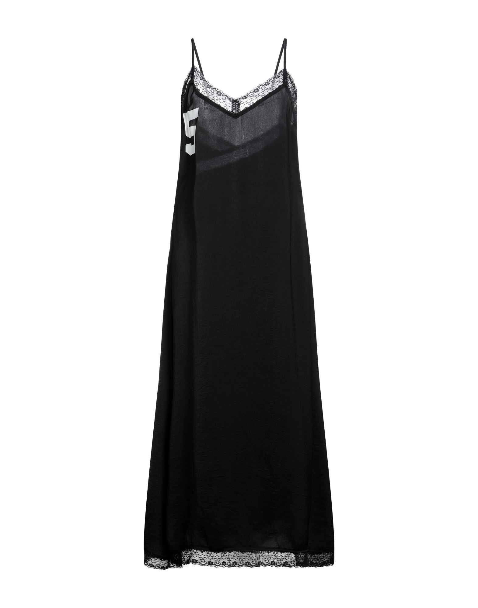 5PREVIEW Midi-kleid Damen Schwarz von 5PREVIEW