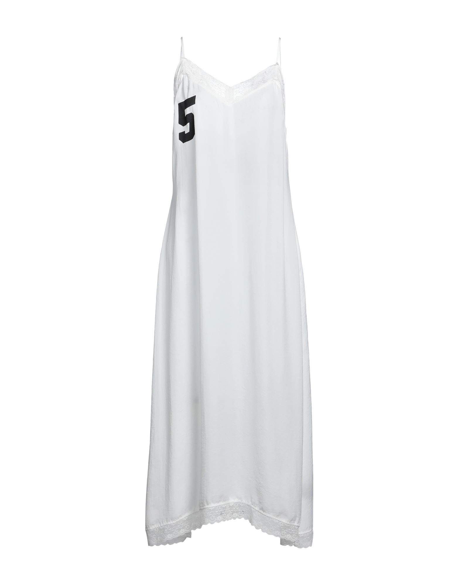 5PREVIEW Midi-kleid Damen Weiß von 5PREVIEW