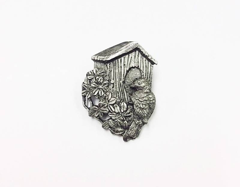 Birds & Blooms Vogelhaus Anstecker - 1997 Limited Edition von 5goldenthings