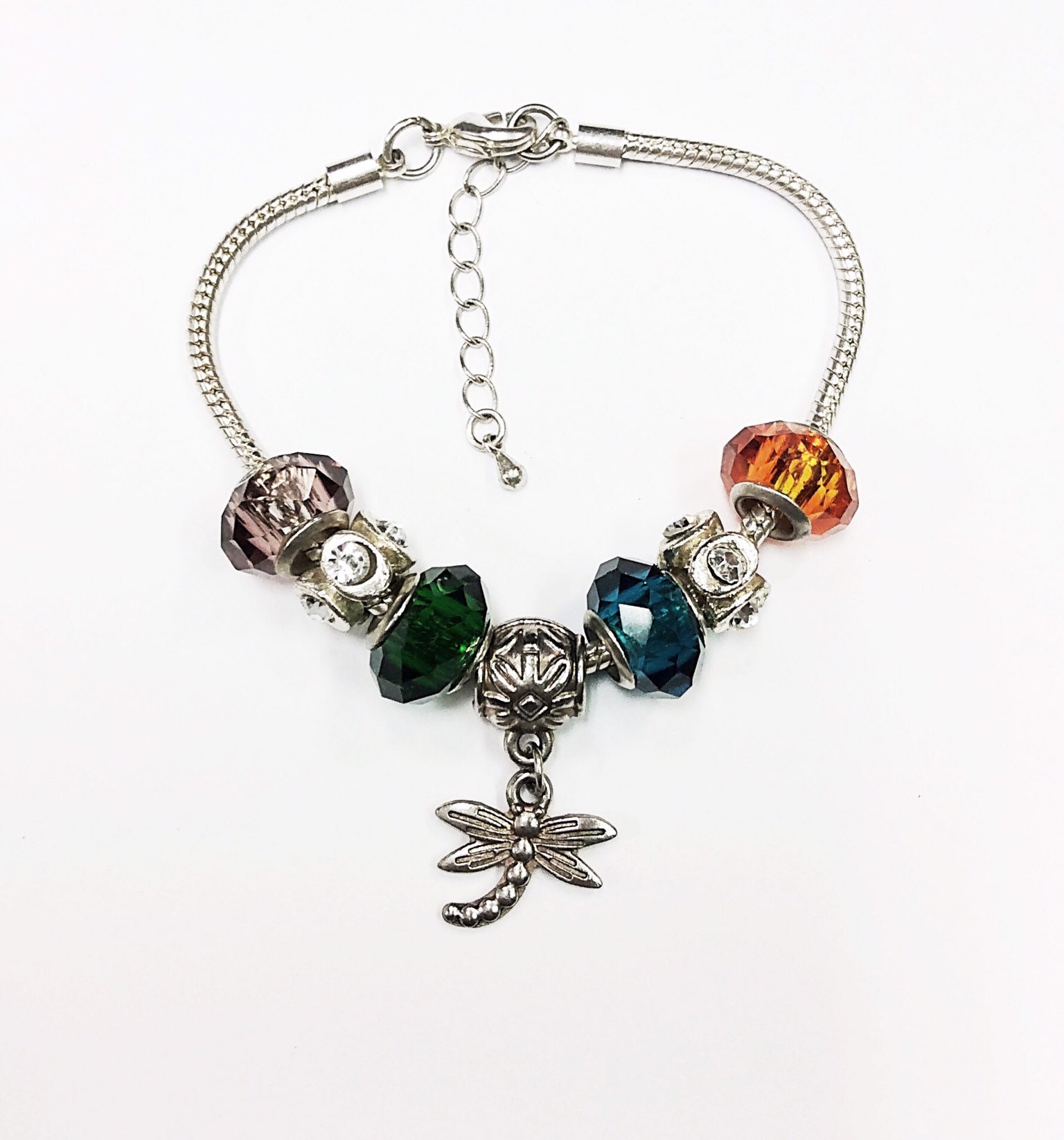 Sieben Bettelarmband Libellenanhänger, Längenverstellbar von 5goldenthings