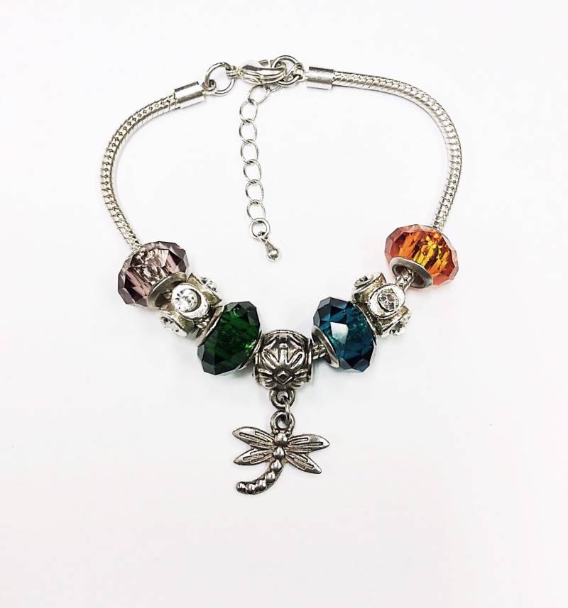 Sieben Bettelarmband Libellenanhänger, Längenverstellbar von 5goldenthings