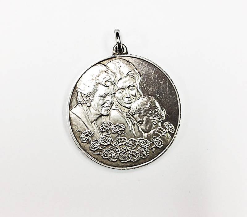 Vintage 1972 Sterling Silber Muttertag Anhänger von 5goldenthings