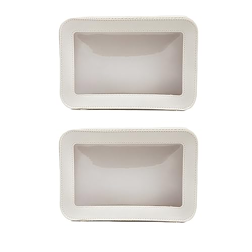 5sssallefaa 2 Stück 2 Stück Transparent Kosmetiktaschen Kosmetiktasche mit Reißverschluss Transparent Make-up Organizer Transparente Kosmetiktaschen für Frauen Männer (3 Stück) (2 Stücke), 2 stk. von 5sssallefaa
