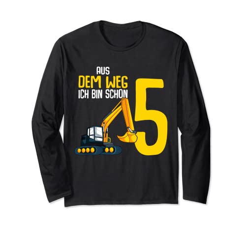 5. Geburtstag Bagger Baggerfahrer 5 Jahre Kinder Junge Langarmshirt 5. Geburtstag Bagger Baggerfahrer 5 Jahre Kinder Junge Langarmshirt von 5ter Kindergeburtstag Bagger Geburtstagsshirts