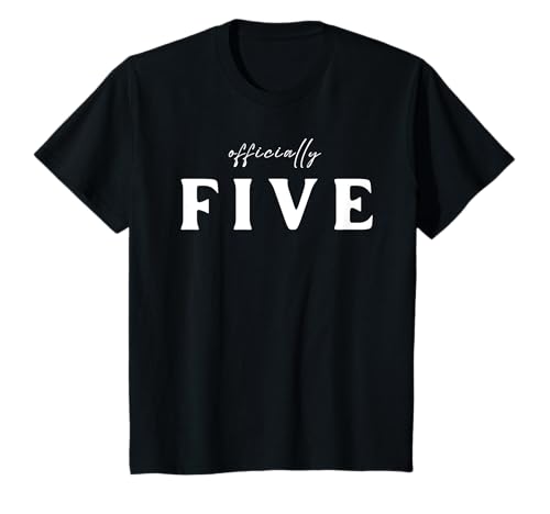 Kinder Outfit zum 5. Geburtstag, offizielles Fünf-5-jähriges Kind T-Shirt Kinder Outfit zum 5. Geburtstag, offizielles Fünf-5-jähriges Kind T-Shirt von 5th Birthday Outfit Officially Five 5 Year Old Kid