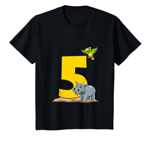 Kinder Fifth Birthday Safari – 5 Jahre alt Junge Mädchen T-Shirt von 5th Birthday Safari - 5 Years Old Gift Tee