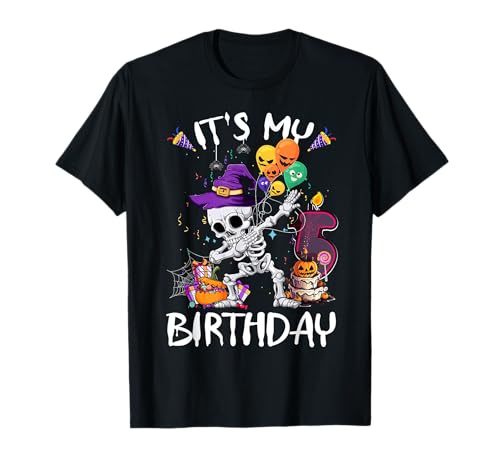 It's My 5th Birthday Skeleton Lover 5 Year Old Boys Girls T-Shirt It's My 5th Birthday Skeleton Lover 5 Year Old Boys Girls T-Shirt von 5th Birthday Skeleton Kid Bday Party Halloween