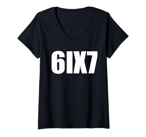 Damen 67 Six Seven 7endy 6 7endy 67 Meme Funny 6 7 T-Shirt mit V-Ausschnitt Damen 67 Six Seven 7endy 6 7endy 67 Meme Funny 6 7 T-Shirt mit V-Ausschnitt von 6 7 let's Get Sendy Trending Meme Men Women Kids